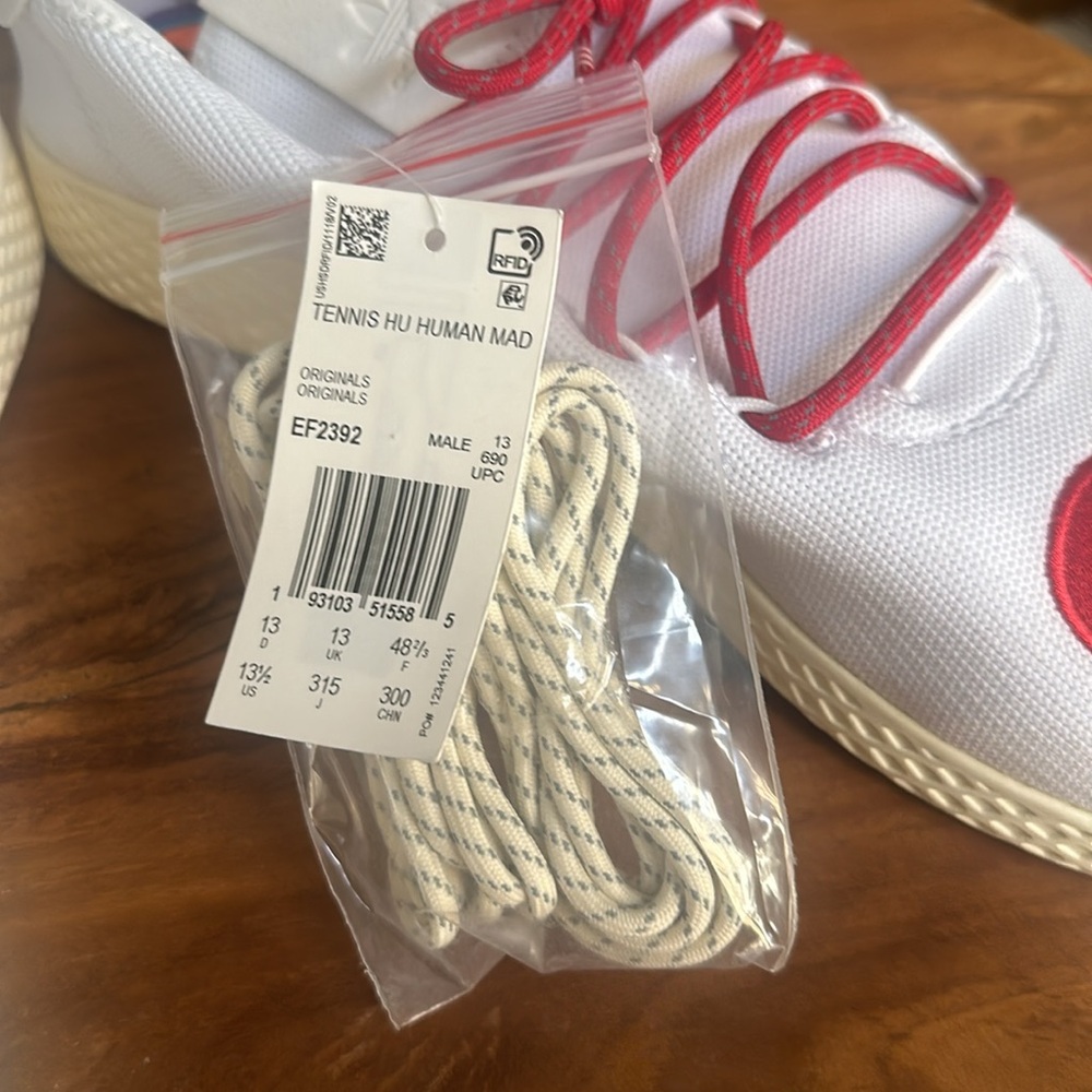 ADIDAS X HUMAN MADE X PHARRELL TENNIS HUMAN LOVE SHOE MEN'S SZ 13.5 NWT/NWOB - Picture 5 of 13